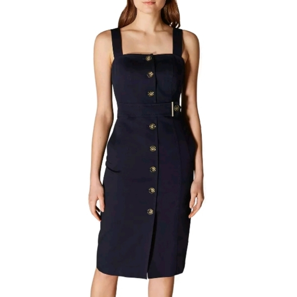 Karen Millen Dresses & Skirts - $399 NWT Karen Millen Buttoned Pinafore Dress Skir